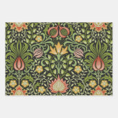 Feuille De Papier Cadeau Conception botanique florale persane de William Mo (Devant 2)