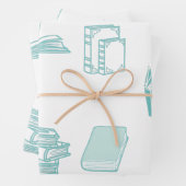 Feuille De Papier Cadeau conception de livres (En situation)