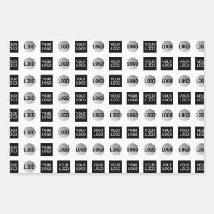 Feuille De Papier Cadeau Conception de motif de logo géométrique 2