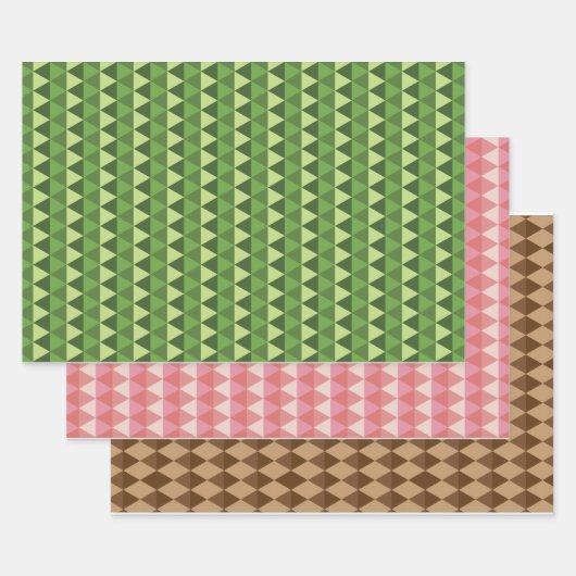 Feuille De Papier Cadeau Conception de Motif multicolore (Lot)