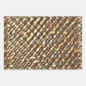 Feuille De Papier Cadeau Conception de Pépite d'Or (Devant)