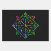 Feuille De Papier Cadeau Conception de Starfield Kaleidoscope (Devant)