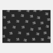 Feuille De Papier Cadeau Conception disposée de manière aléatoire, logo ou (Devant 2)