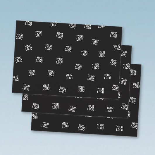 Feuille De Papier Cadeau Conception disposée de manière aléatoire, logo ou