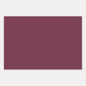 Feuille De Papier Cadeau Conception florale bourguignonne (Devant 3)