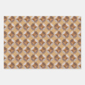 FEUILLE DE PAPIER CADEAU CONCEPTION GÉOMÉTRIQUE. (Devant 2)