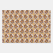 FEUILLE DE PAPIER CADEAU CONCEPTION GÉOMÉTRIQUE. (Devant)