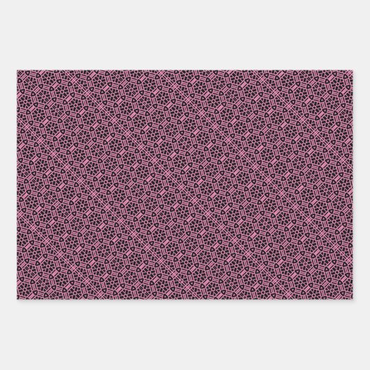 Feuille De Papier Cadeau Conception géométrique (Devant 3)