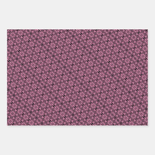 Feuille De Papier Cadeau Conception géométrique (Devant 2)