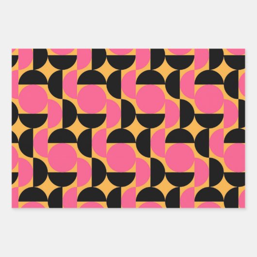 Feuille De Papier Cadeau Conception géométrique moderne (Devant 2)