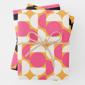 Feuille De Papier Cadeau Conception géométrique moderne (En situation)