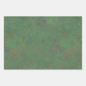 Feuille De Papier Cadeau Conception géométrique verte Sagebrush Sud-Ouest (Devant 2)