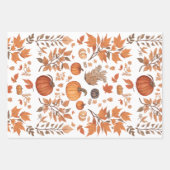 Feuille De Papier Cadeau Conception motif d'automne (Devant 2)
