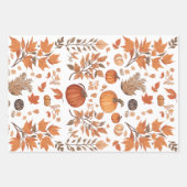 Feuille De Papier Cadeau Conception motif d'automne (Devant)