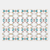 Feuille De Papier Cadeau Conception Motif du triangle oblique du sud-ouest (Devant 3)