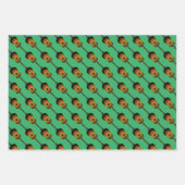 Feuille De Papier Cadeau Conception musicale de guitare acoustique (Devant)