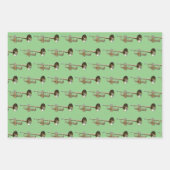 Feuille De Papier Cadeau Conception musicale en laiton de trompette (Devant)