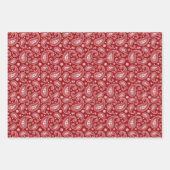 Feuille De Papier Cadeau Conception Paisley Colorée (Devant 3)