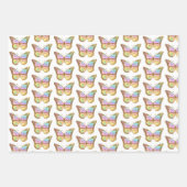 Feuille De Papier Cadeau conception papillon (Devant 3)