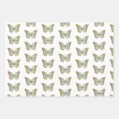 Feuille De Papier Cadeau conception papillon (Devant 2)