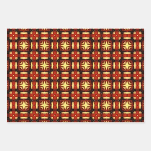 Feuille De Papier Cadeau Conception Plaid Automne MVB (Devant)