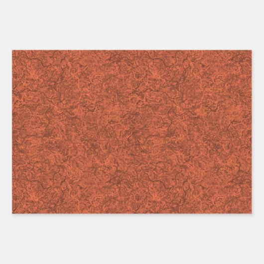 Feuille De Papier Cadeau Conception populaire Burnt orange (Devant 2)