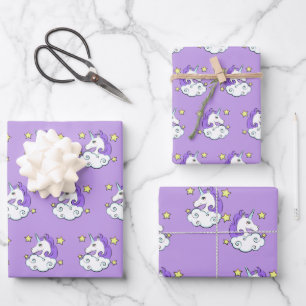 Feuille De Papier Cadeau Conception Unicorn