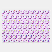 Feuille De Papier Cadeau Conception Unicorn personnalisée (Devant 2)