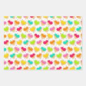 Feuille De Papier Cadeau Cônes de glace brillants (Devant)