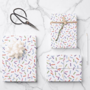 Feuille De Papier Cadeau Confetti Contemporain (Sprinkles)