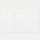 Feuille De Papier Cadeau Confetti Pastels (Points) (Devant 3)