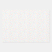 Feuille De Papier Cadeau Confetti Pastels (Points) (Devant)