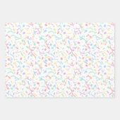 Feuille De Papier Cadeau Confetti Pastels (Surprise) (Devant 3)