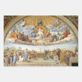 Feuille De Papier Cadeau Conflit du Saint Sacrement, Raphael Sanzio (Devant 3)
