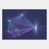 Feuille De Papier Cadeau Constellation, Art Fractal Abstrait Imaginaire (Devant 2)