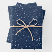 Feuille De Papier Cadeau Constellations (En situation)