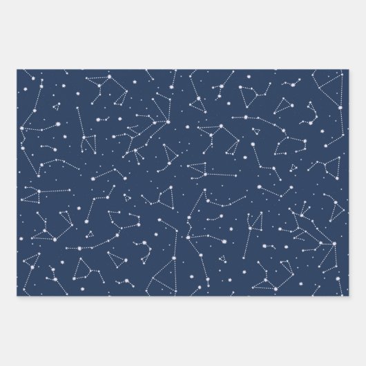 Feuille De Papier Cadeau Constellations (Devant 2)