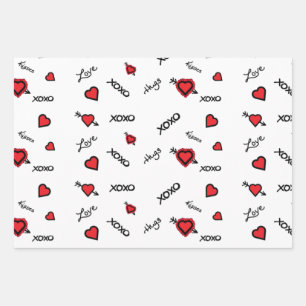 Feuille De Papier Cadeau Contemporain XoXo