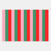 Feuille De Papier Cadeau Contemporary Christmas Stripes  (Devant 2)