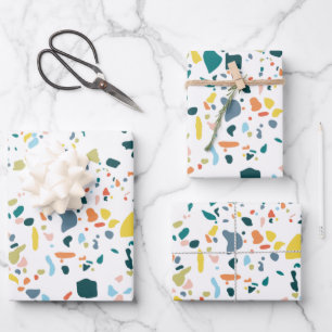 Feuille De Papier Cadeau Contour coloré
