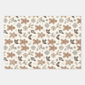 Feuille De Papier Cadeau Cookie de pain d'épice de Noël (Devant 2)