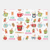 Feuille De Papier Cadeau Cookies de Christmas (Devant 3)