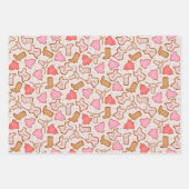 Feuille De Papier Cadeau Cookies de Noël du Texas (Devant 2)