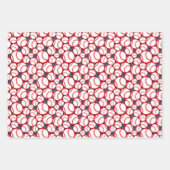 Feuille De Papier Cadeau Cool Baseball sports carrelé motif (Devant 2)