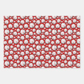 Feuille De Papier Cadeau Cool Baseball sports carrelé motif (Devant 2)