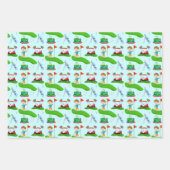 Feuille De Papier Cadeau Cool Boy's Golfing Thème fête d'anniversaire (Devant 3)