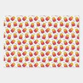 Feuille De Papier Cadeau cool carrelé friture motif restauration rapide (Devant 3)