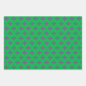 Feuille De Papier Cadeau cool carrelée mardi gras (Devant 3)