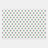 Feuille De Papier Cadeau cool carrelée mardi gras (Devant)