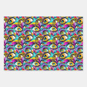 Feuille De Papier Cadeau Cool comic graffiti tiled pattern  (Devant 2)